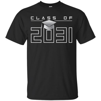 Class Of 2031 Kindergarten First Day Of School Graduate In 2031 Shirt Black