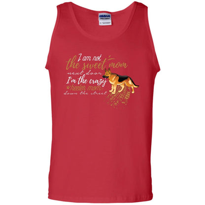 I'm Not The Sweet Mom Next Door I’m The Crazy Heeler Mom Down The Street Shirt Red