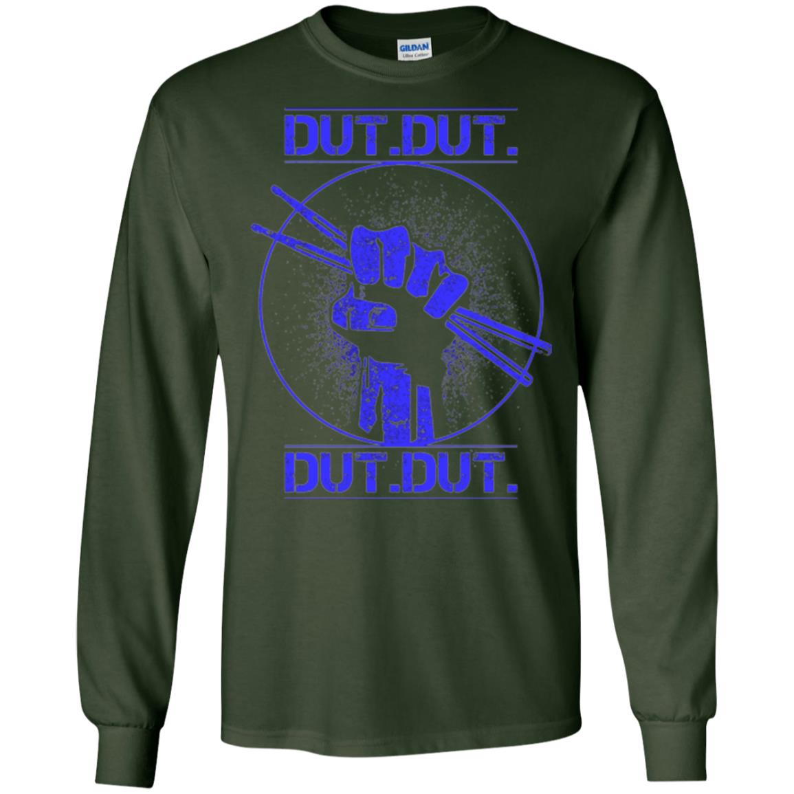 Drum Lovers T-shirt Dut Marching Band Forest Green