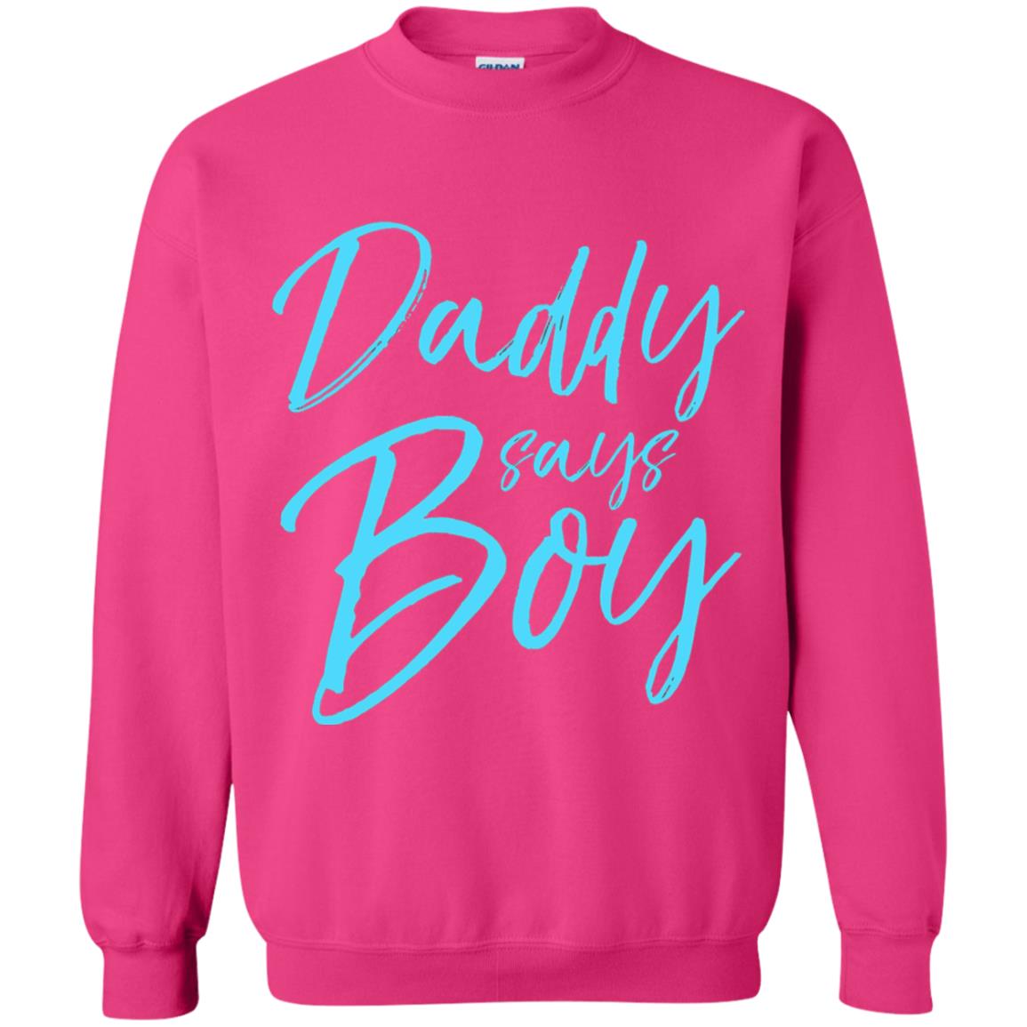 Daddy Says Boy Blue Gender Reveal Announcement Heliconia