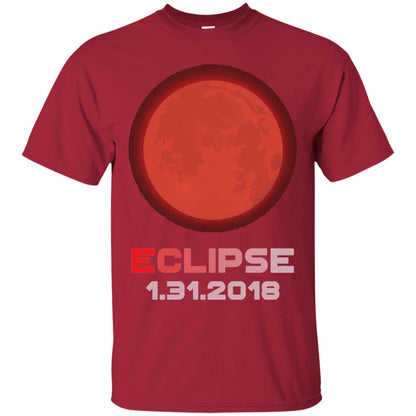 Eclipse January 31st 2018 Total Lunar Eclipse T-shirt Cardinal