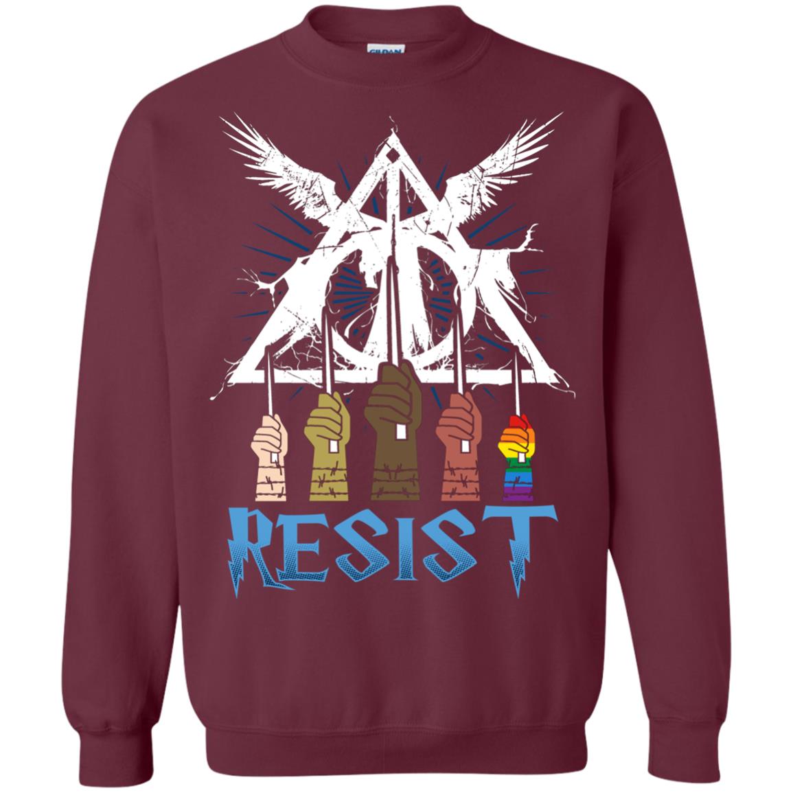 Resist Harry Potter Fan T-shirt Maroon