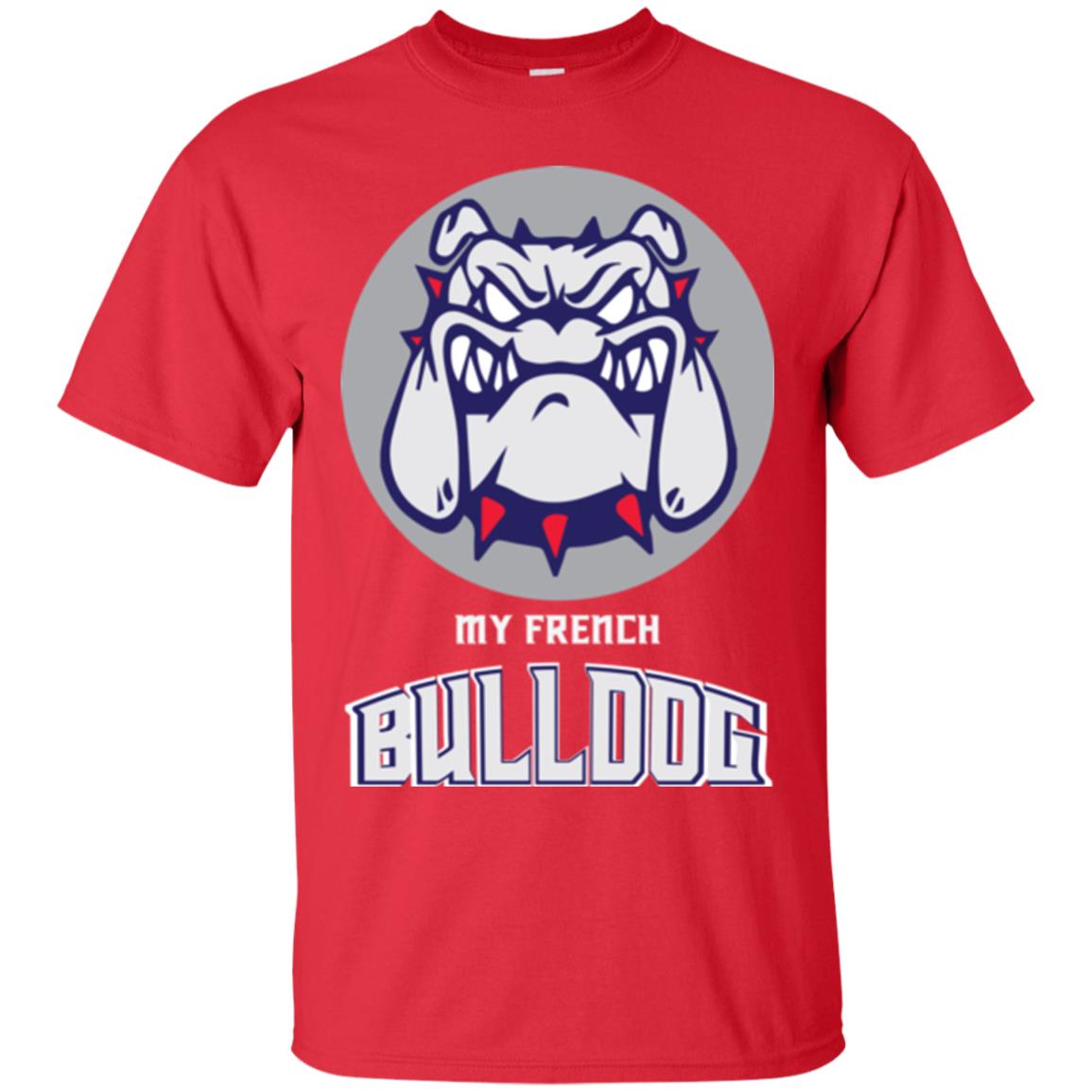 Dog Lover T-shirt My French Bulldog Red