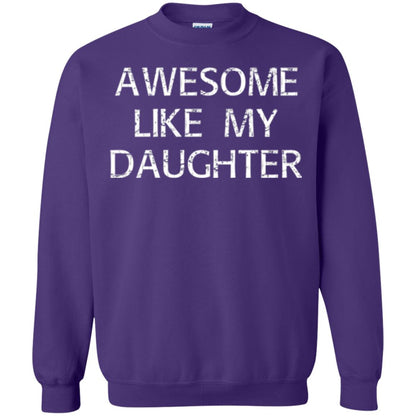 Awesome Like My Daughter Daddy T-shirt Purple