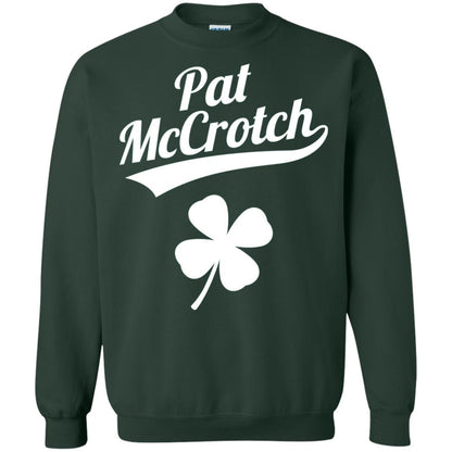 Funny Pat Mccrotch St. Patricks Shamrock T-shirt Forest Green