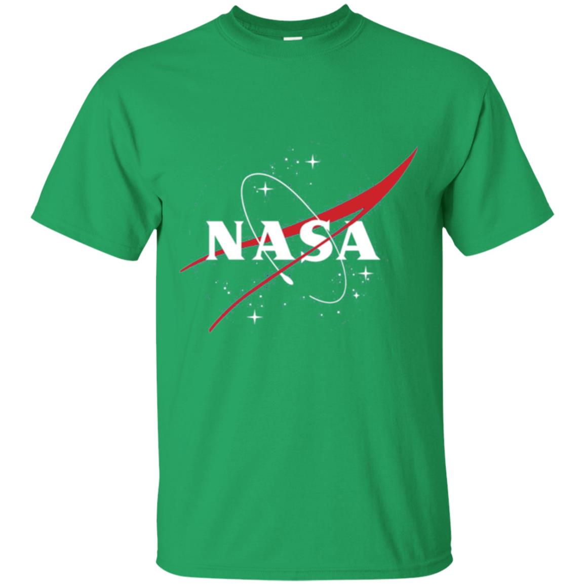 Nasa Full Blue Logo Graphic T-shirt Irish Green