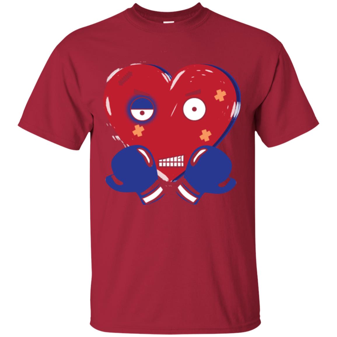 Sad Valentines Day T-shirt Patched Up Heart Cardinal