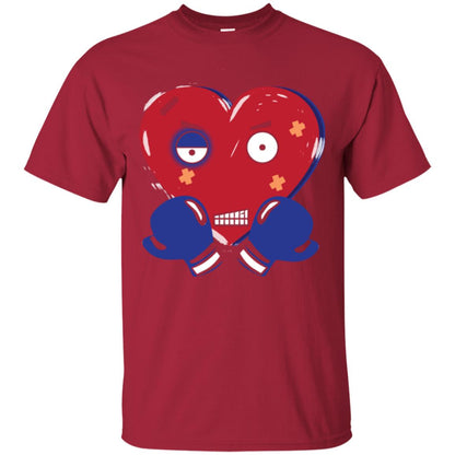 Sad Valentines Day T-shirt Patched Up Heart Cardinal