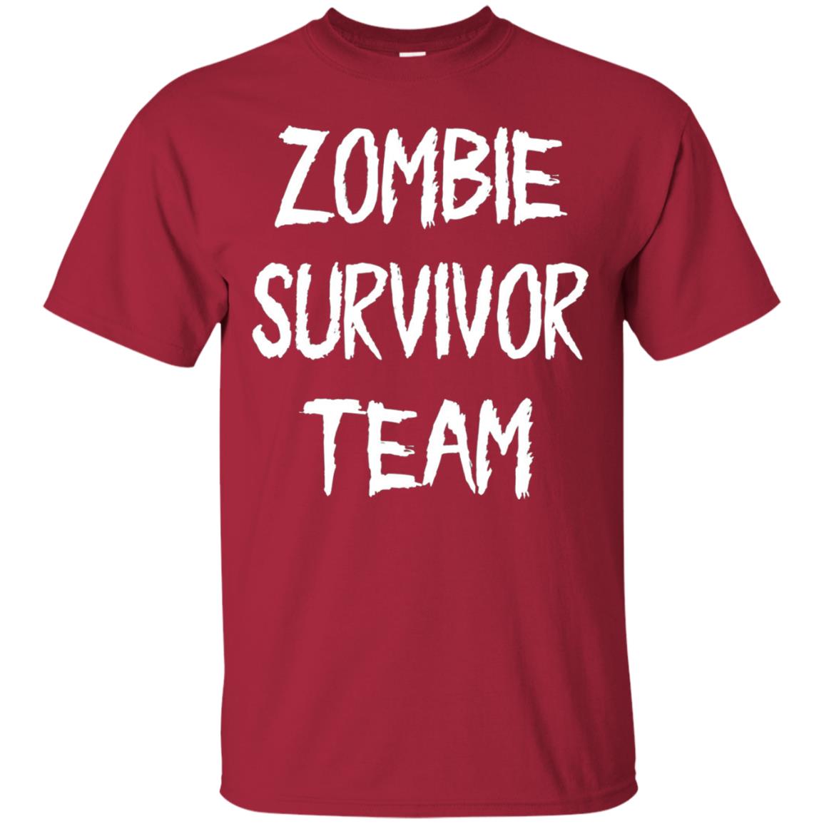 Zombie Lover T-shirt Zombie Survivor Team Cardinal