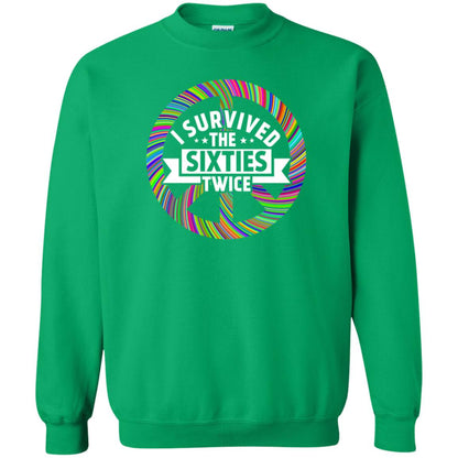 I Survived The Sixties Twice Peace Symbol Birthday Gift Shirt Irish Green