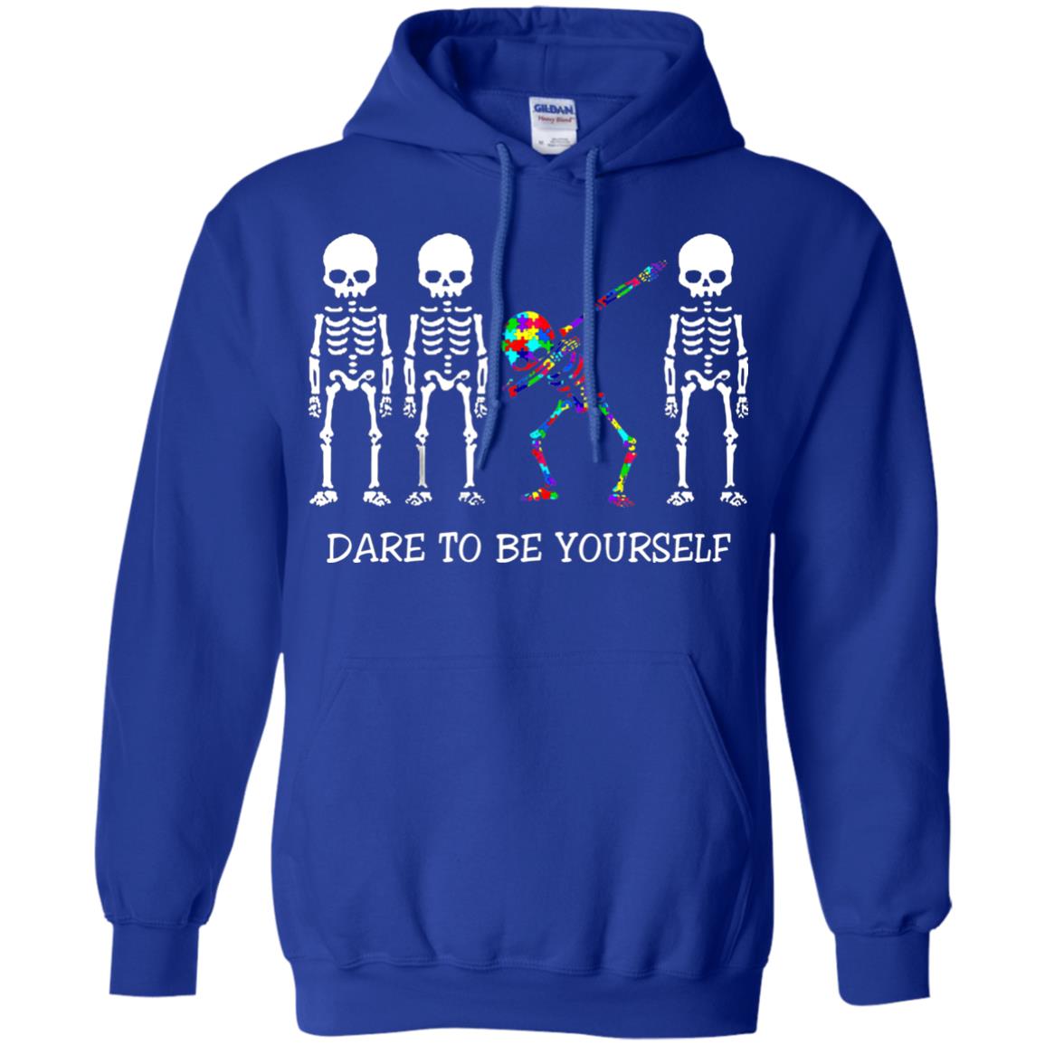 Dare To Be Yourself Autism Awareness T-shirt Royal
