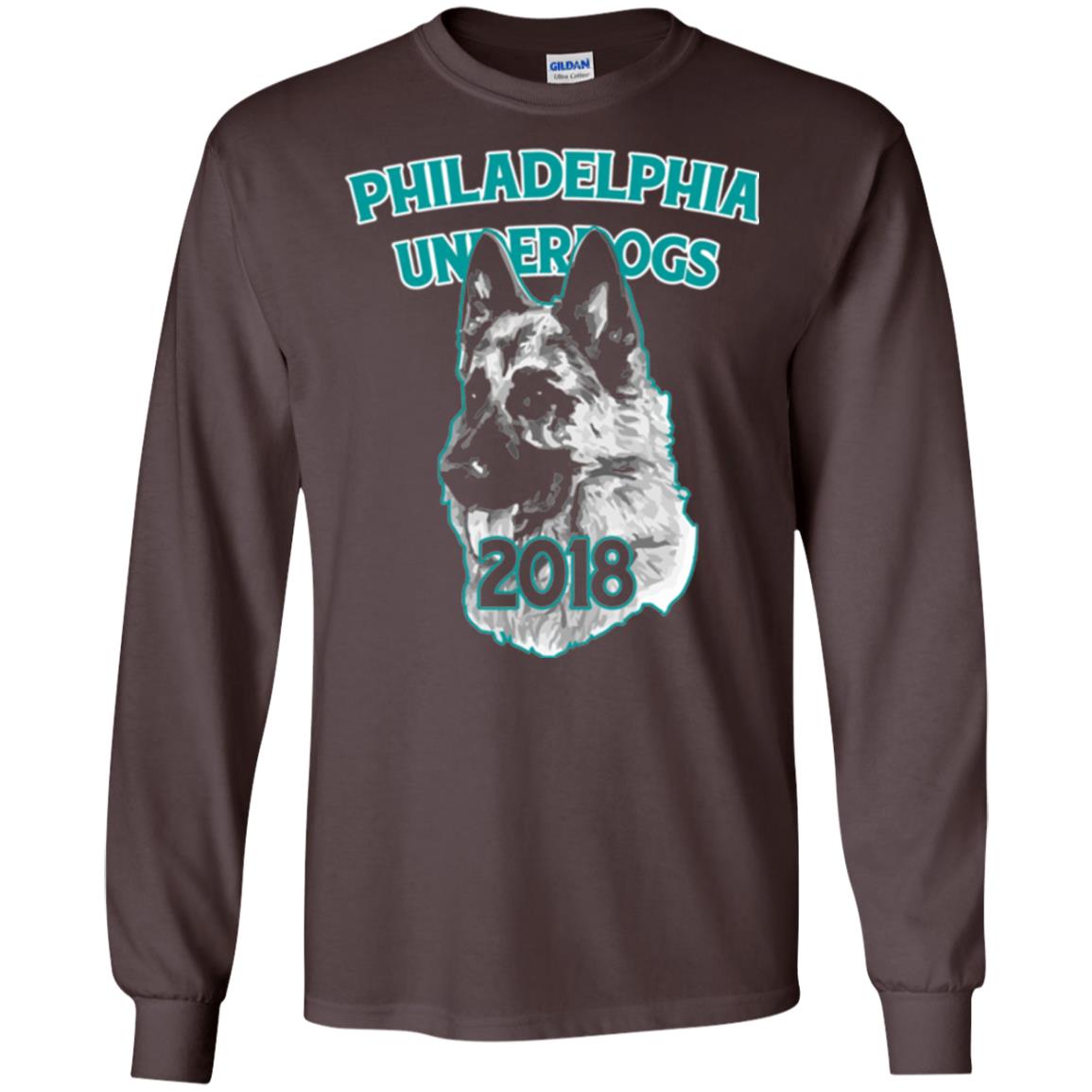 Dog Lover T-shirt Philadelphia Underdogs Celebration 2018 T-shirt Dark Chocolate