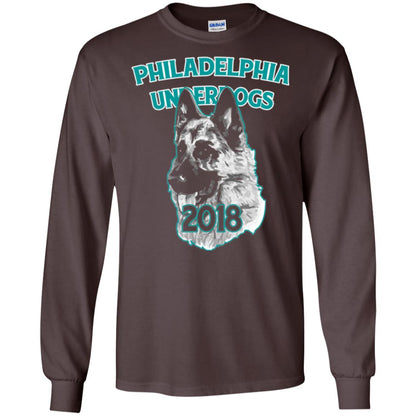 Dog Lover T-shirt Philadelphia Underdogs Celebration 2018 T-shirt Dark Chocolate