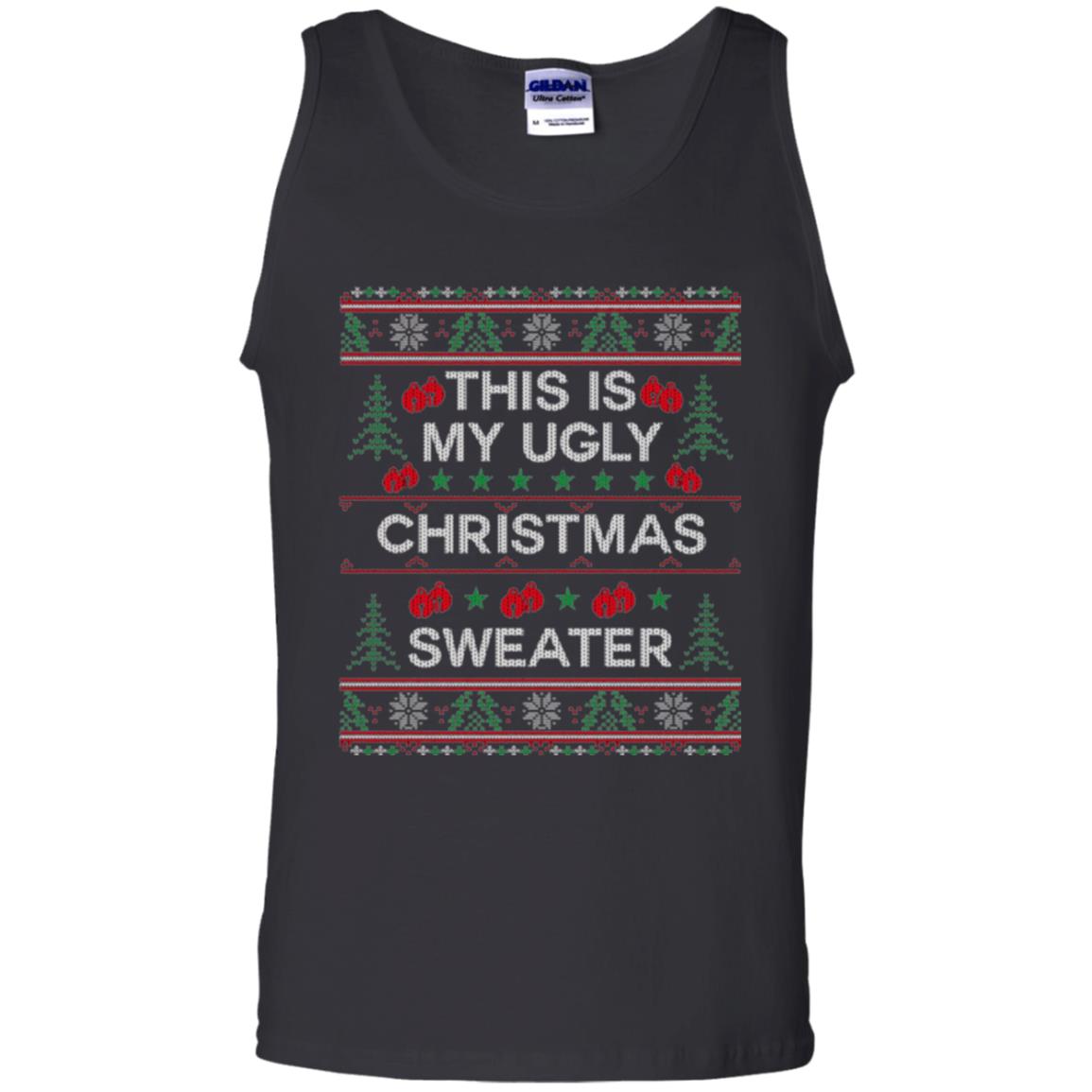 Christmas T-shirt This Is My Ugly Christmas Sweater Black