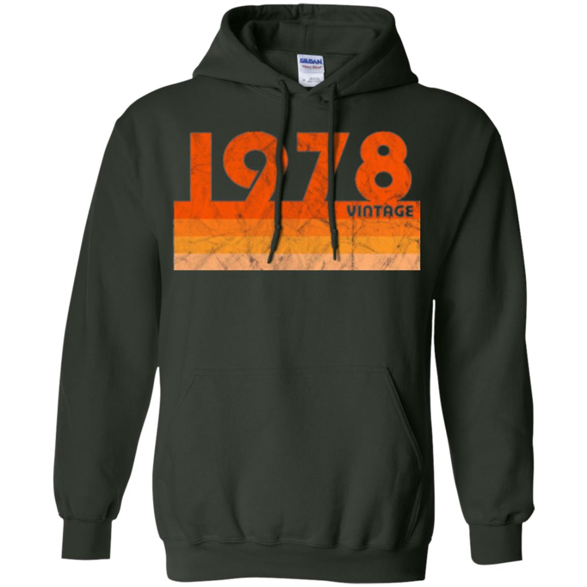 Vintage Retro 1978 T-shirt 40 Years Old Gift T-shirt Forest Green