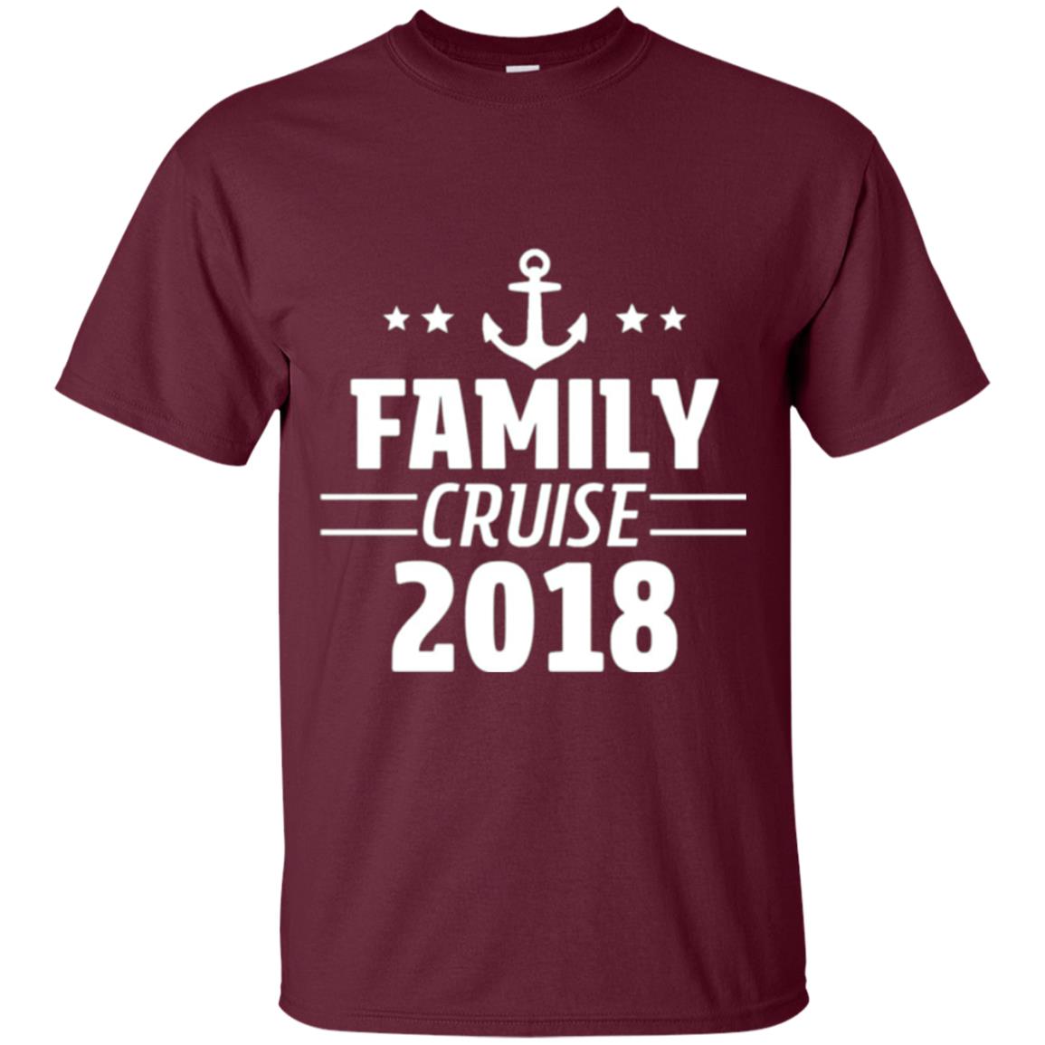 Family Cruise Vacation 2018 T-shirt Maroon