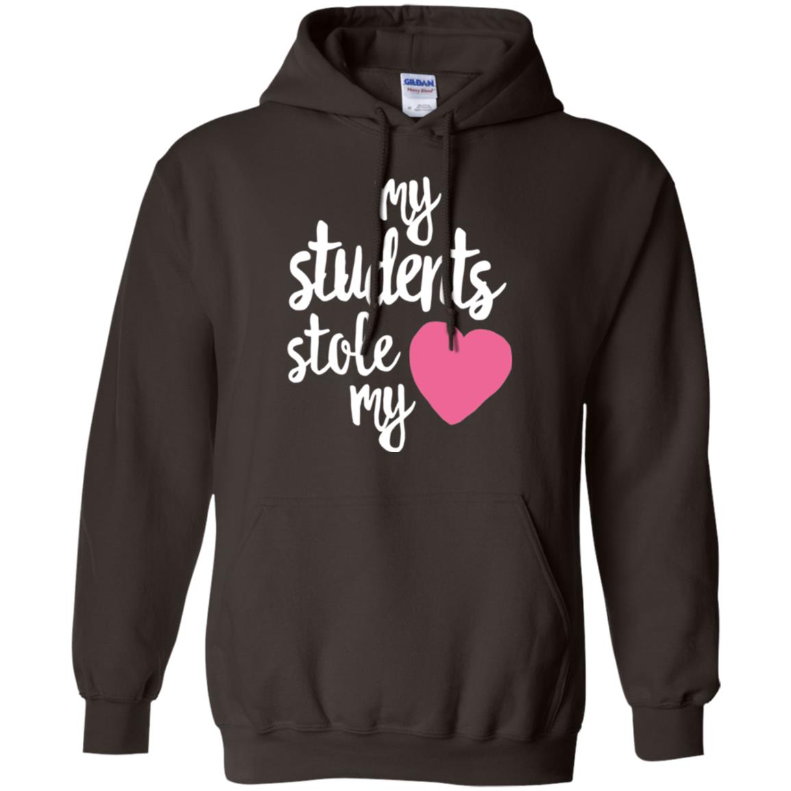 Valentine_s Day T-shirt My Students Stole My Heart Dark Chocolate