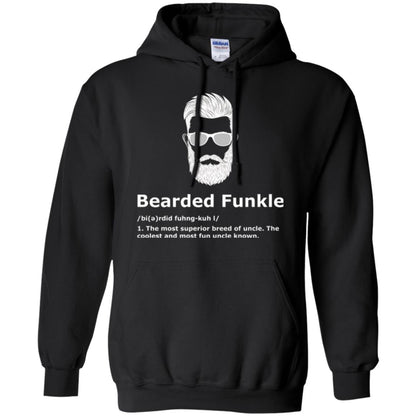 Funny Uncle T-shirt Bearded Funkle Black
