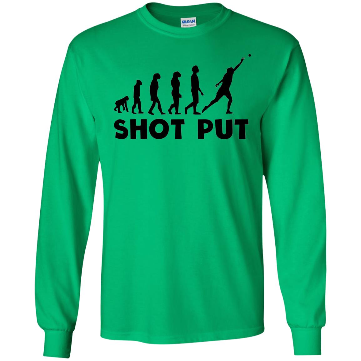 Funny Shot Put Evolution T-shirt Irish Green
