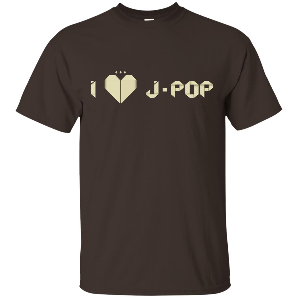 I Love J-pop T-shirt Dark Chocolate