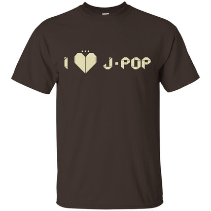 I Love J-pop T-shirt Dark Chocolate