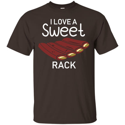 I Love A Sweet Rack Bbq Grill Summer Shirt Dark Chocolate