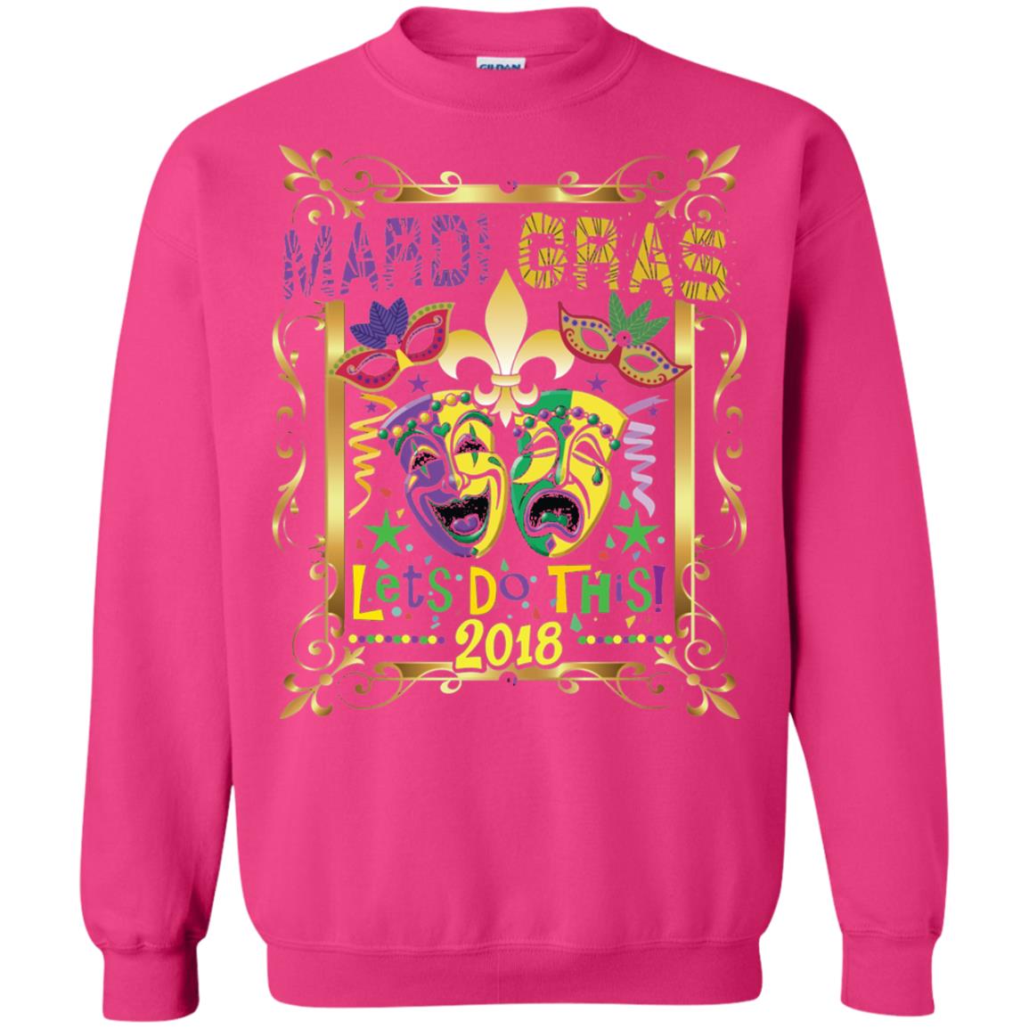 Fleur Symbol New Orleans Parade Mardi Gras T-shirt Heliconia
