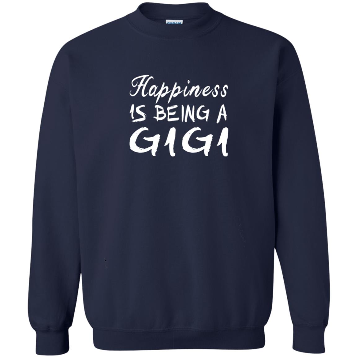 Happiness Is Being A Gigi Grandma Shirt Navy