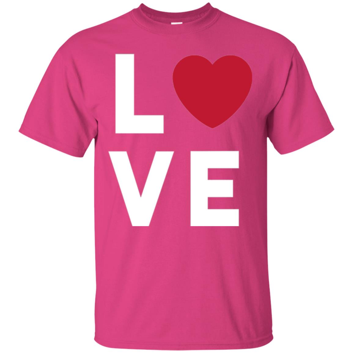 Love Heart T-shirt Heliconia