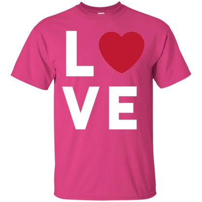 Love Heart T-shirt Heliconia