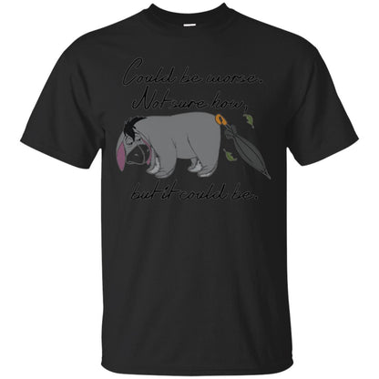 Cartoon T-shirt Could Be Worse Not Sure How But It Could Be Black