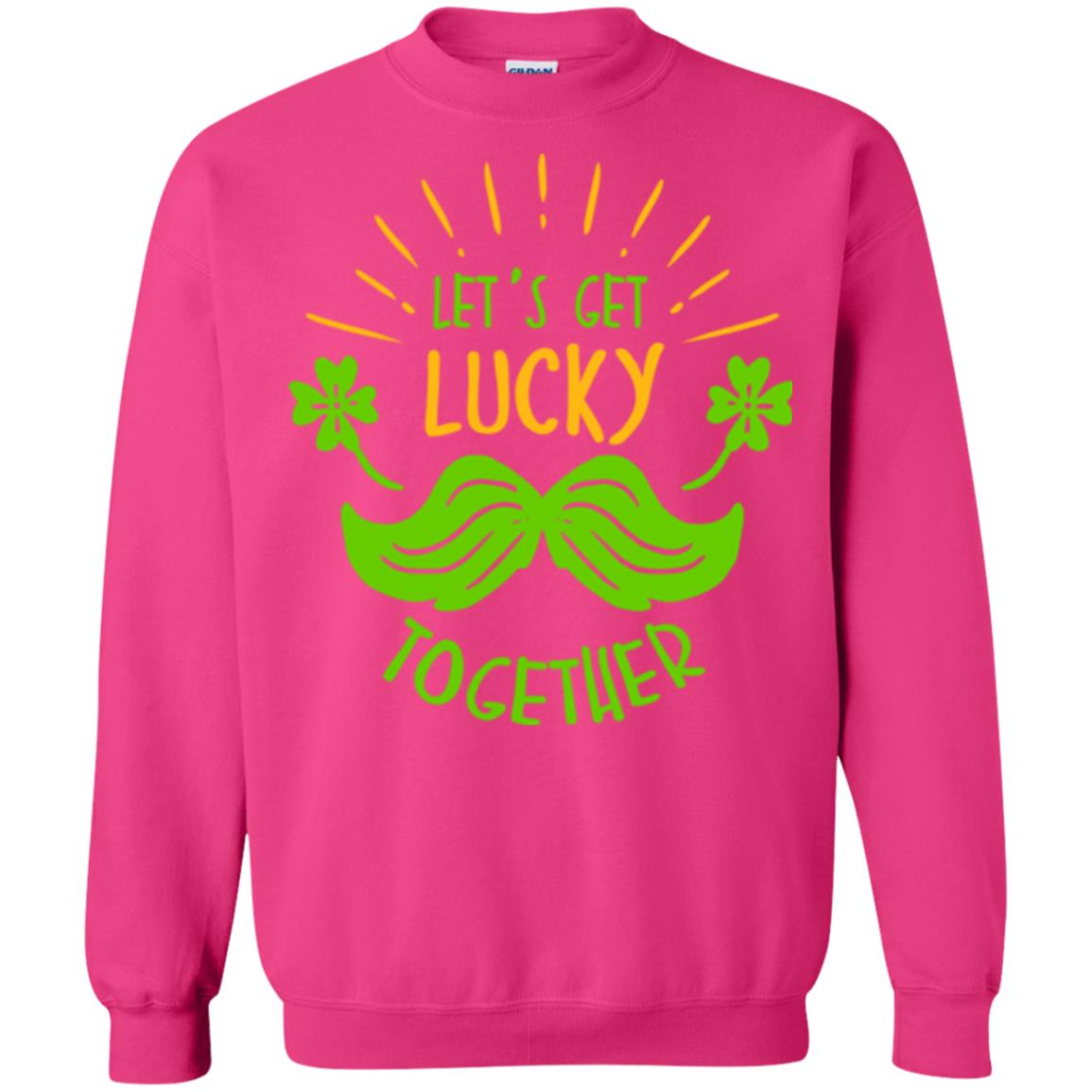 Saint Patrick's Day T-shirt Let's Get Lucky Together Heliconia