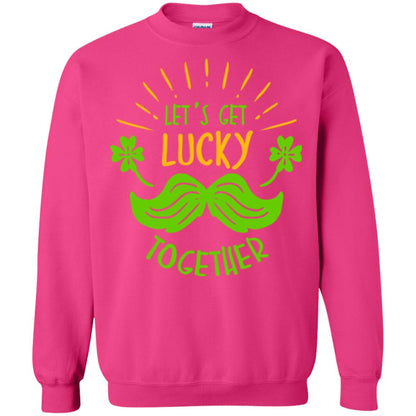 Saint Patrick's Day T-shirt Let's Get Lucky Together Heliconia