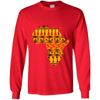 African Pride Ankara Tribal Pattern T-shirt Red