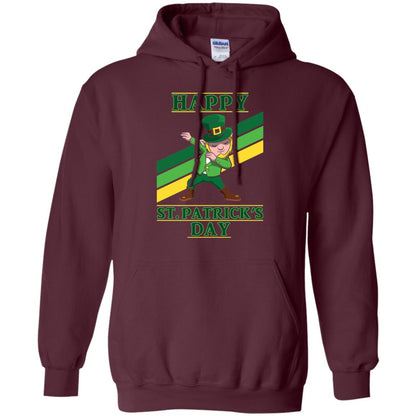 Dabbing Leprechaun Saint Patrick_s Day T-shirt Maroon