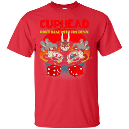 Video Game T-shirt Cuphead And Mugman Devil_s Dice Red