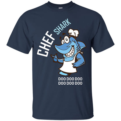 Chef Shark Doo Doo Doo Shirt For Cooker Navy