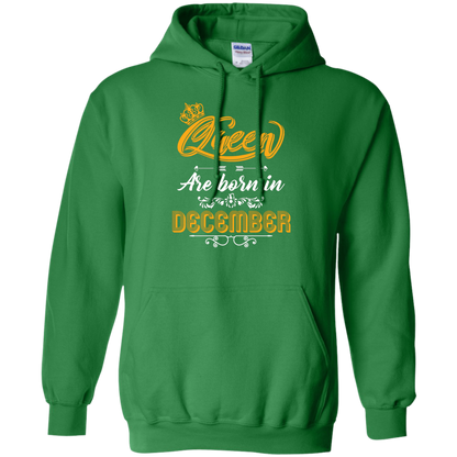 Brithday T-Shirt Queen Are Born In December Irish Green
