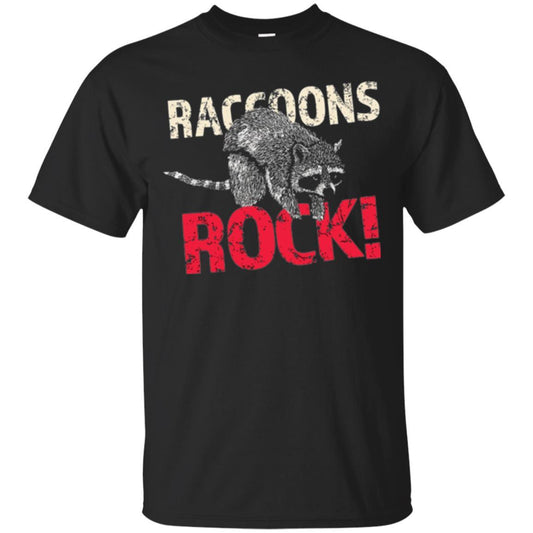 Trash Panda T-shirt Raccoons Rock T-shirt Black