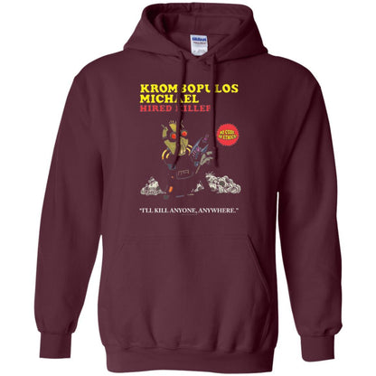 Film T-shirt Krombopulos Michael Hired Killer Maroon