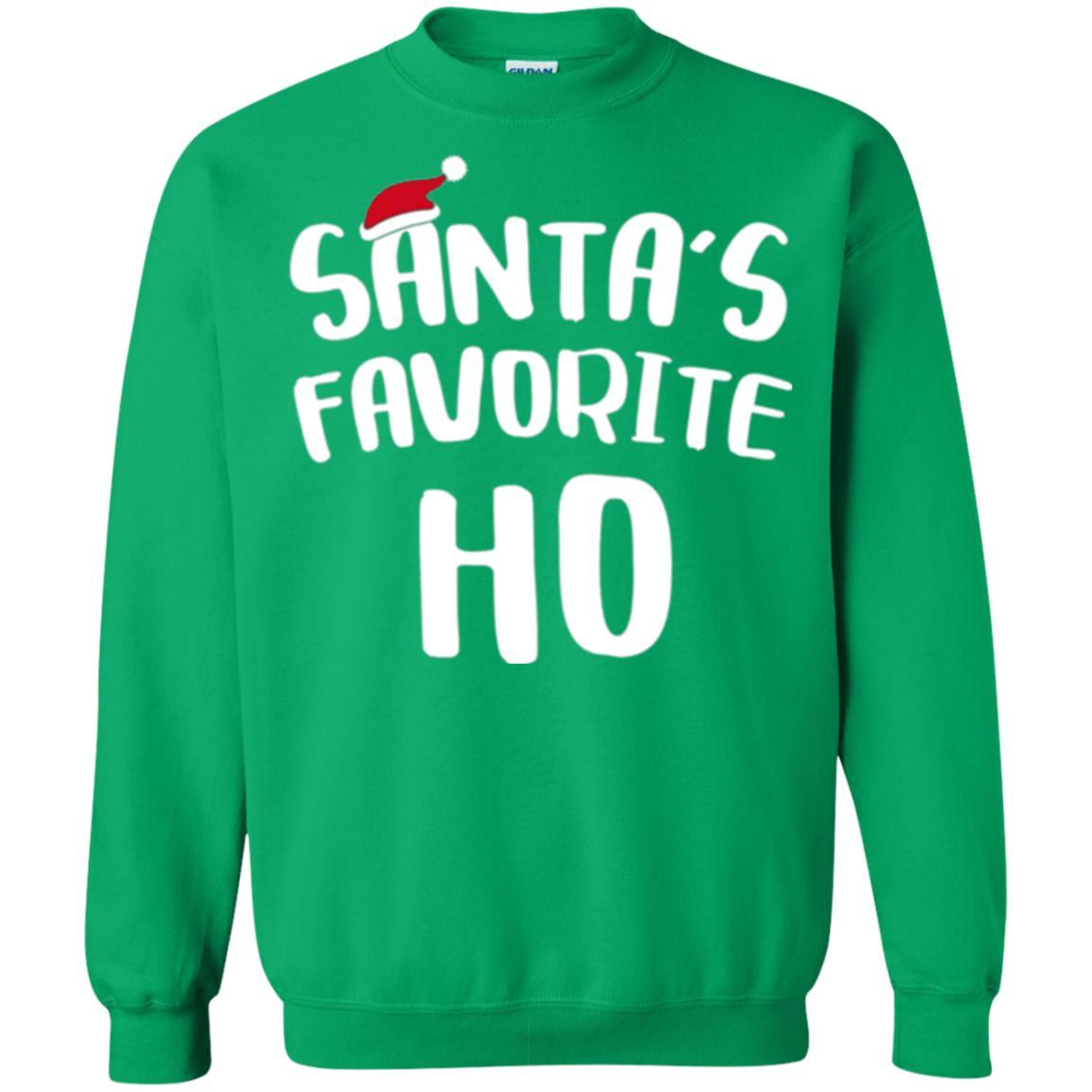 Christmas T-shirt Santa's Favorite Ho T-shirt Irish Green