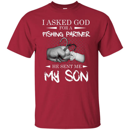 Fishing Daddy Shirt I Asked God For A Fishing Partner He Sent Me My Son Cardinal