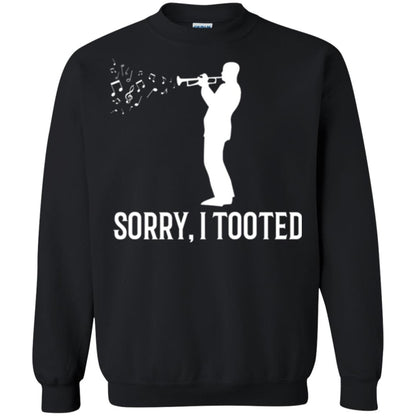 Trumpet Lovers T-shirt Sorry I Tooted Black