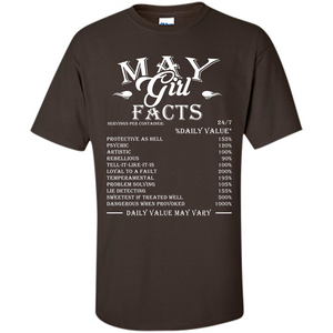 May Girl Facts T-shirt