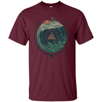 Water T-shirt Maroon