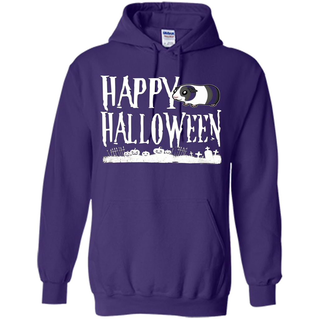 Happy Halloween Guinea Pig T-shirt Purple