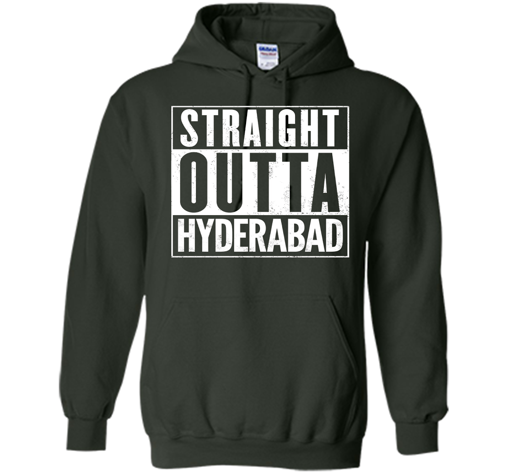 Straight Outta HYDERABAD T-Shirt cool shirt Forest Green