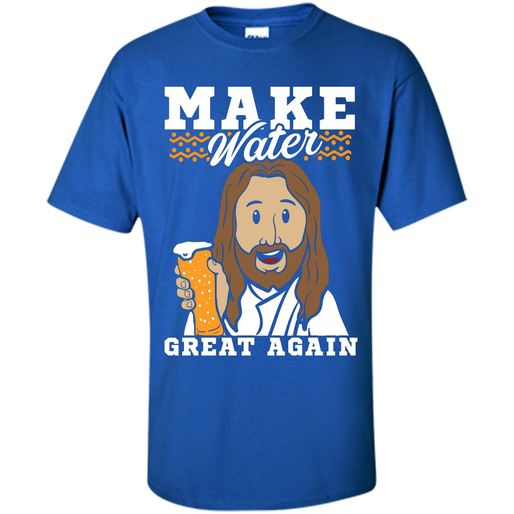 Beer T-shirt Make Water Great Again Royal