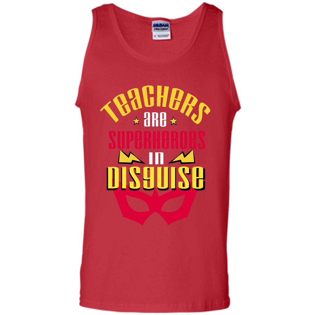 Teacher T-shirt Teacher Are Superheroes In Disguise Red