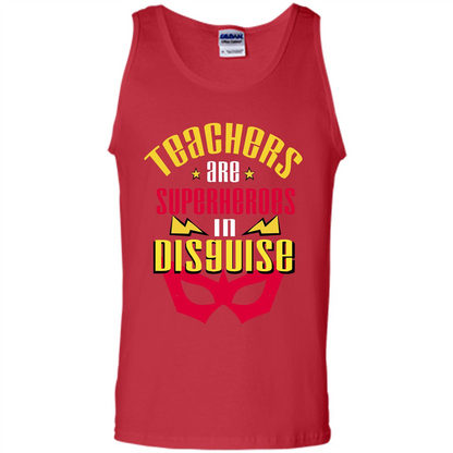 Teacher T-shirt Teacher Are Superheroes In Disguise Red